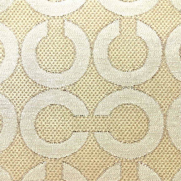 Coach Julia Optic Art Lurex Gold Wristlet - Picture 8 of 8